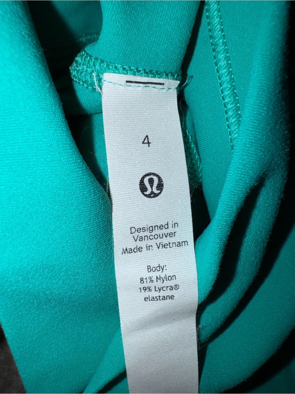 Lululemon Teal Leggings- Size 4
